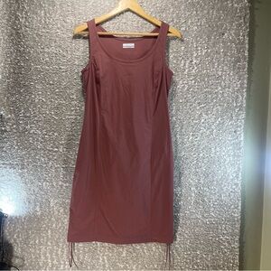 Columbia Active Dress Womens XS Pink Sleeveless Lightweight Ruched Sides Nylon